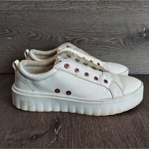 Womens Roxy Sheilahh Platform Casual Shoe - White 7.5